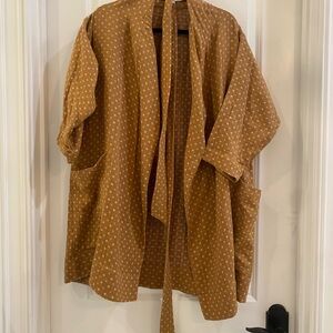 Women's Tan Patterned Jacket